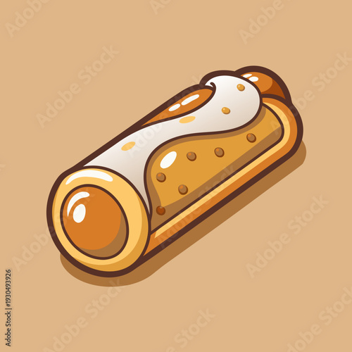 A Delicious Italian Cannoli Dessert Treat