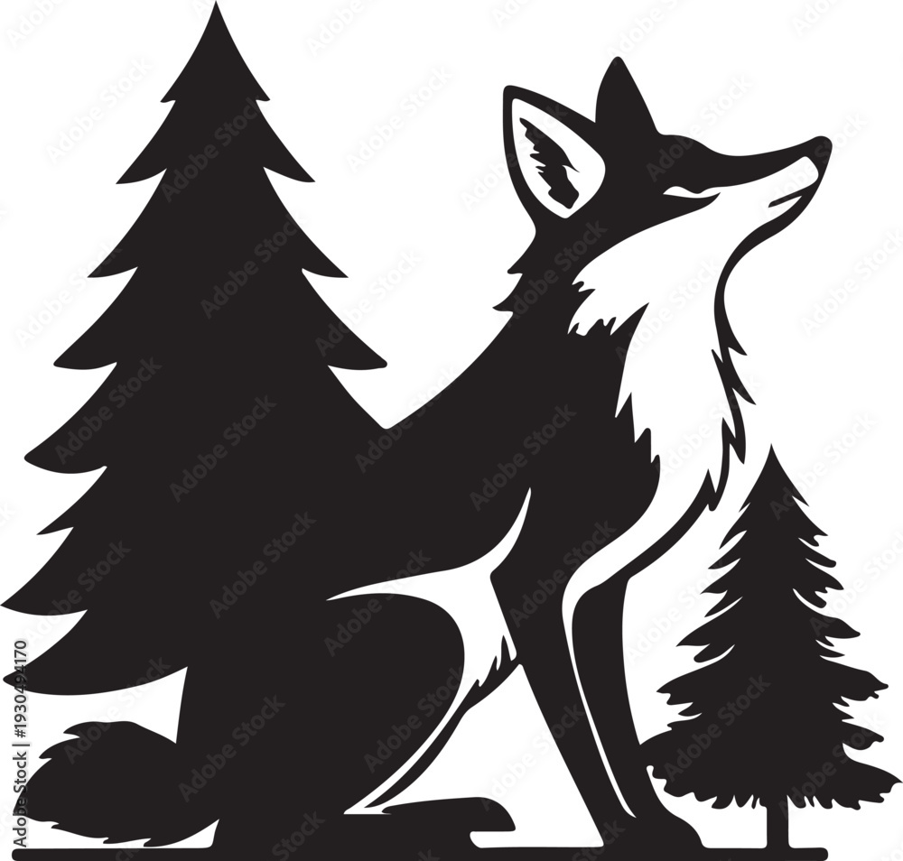 Obraz premium wolf and fox