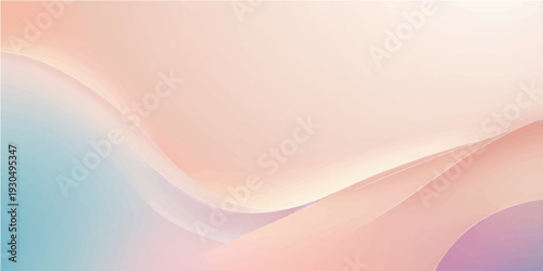 Abstract colorful vector background featuring soft pink and blue silk waves with a smooth flowing line pattern and light curve texture for an artistic wallpaper backdrop