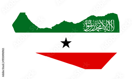 Somaliland flag map