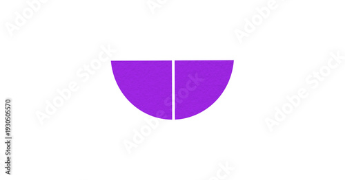 A purple semicircular paper texture, flat geometric shape, placed on a transparent background. Free Download A purple semicircular paper texture, flat geometric shape, placed on a transparent background. - GFXLoad