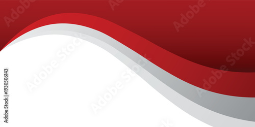 Free Download Red grey abstract wave background for corporate banner, - GFXLoad