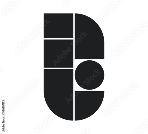 Collage panel. Storyboard layout panel. Manga comic book blank template. Empty page frame for photo collage. Rounded rectangle gallery mockup. Vector illustration isolated on white background.