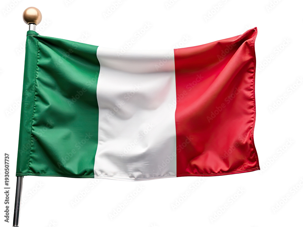 Fototapeta premium A national symbol waving in the sky, suitable for patriotic events or demonstrations
