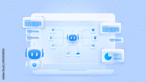 AI workflow automation artificial intelligence. ai agent workflow dashboard machine learning architecture data processing system, data pipelines, analytics diagram and automation system.