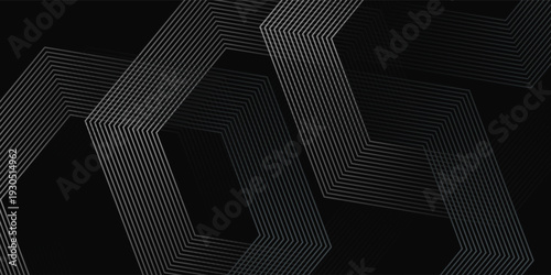 Black abstract background designb simple. Premium stripe texture for banner  business backdrop. Dark horizontal vector template patten