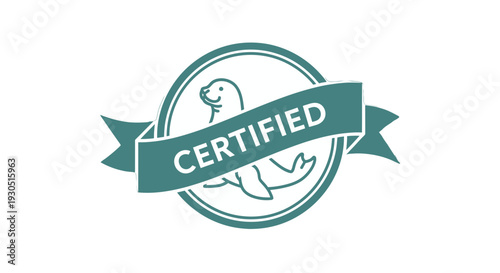 Certified Green Badge or Label Icon.