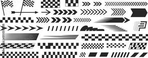 Racing Stripe Arrows and Shapes
