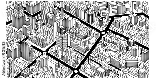 Contemporary Architectural Grid Pattern