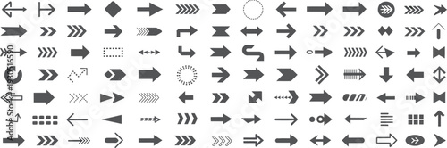 Various Arrow Icons and Symbols Collection