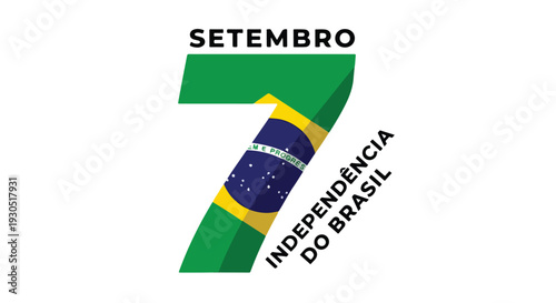 September 7 Brazil Independence Day Vector Illustration