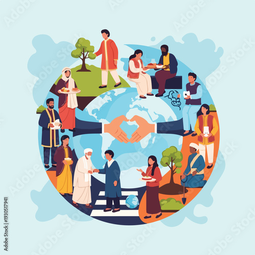 Global Community and Diversity Concept