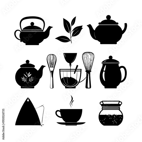 Tea Accessories and Tea Silhouettes.