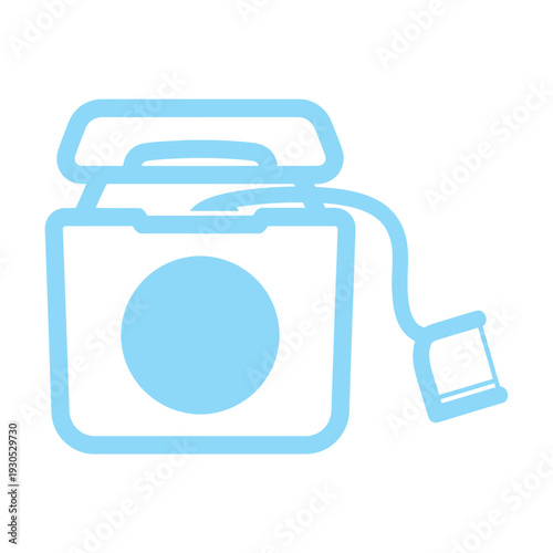 Simple Blue Camera Graphic Illustration Design.