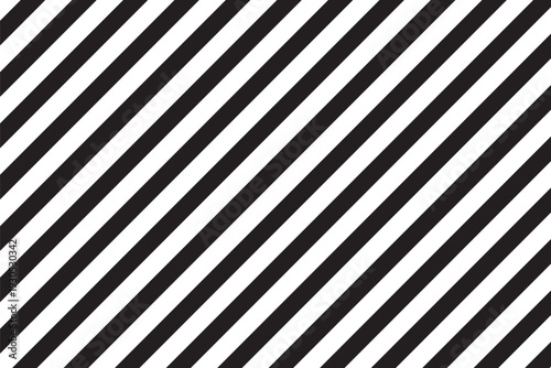 Minimal Black and White Diagonal Stripe Seamless Pattern Background. Modern Monochrome Slanted Line Geometric Texture. Vertical black and white striped pattern, simple design, abstract art style