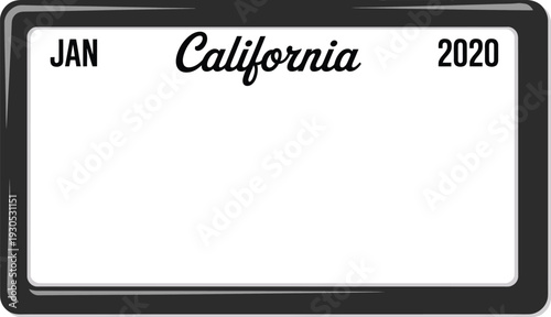 California License Plate Frame