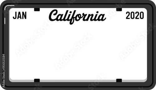 California License Plate Frame