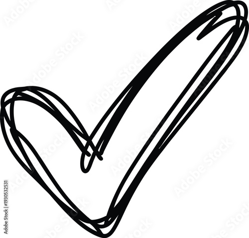 Hand Drawn Checkmark Symbol