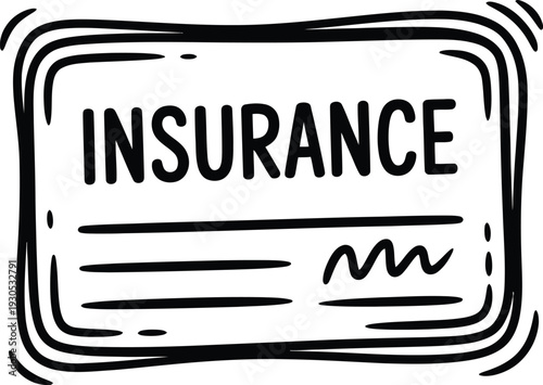 Insurance Policy Document Illustration
