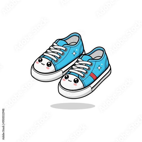 sneakers on white background