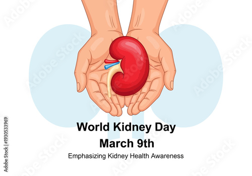 World kidney day march 9th awareness graphic