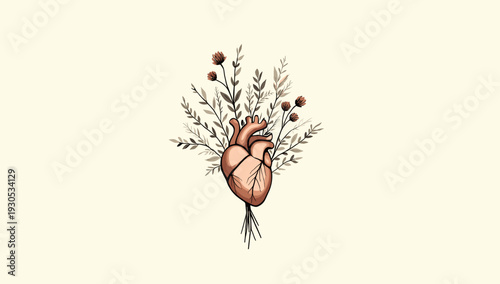 A soft, neutral beige background evokes calmness and simplicity, perfect for showcasing text, graphics, or products. Ideal for websites, presentations