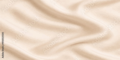 Elegant white silk fabric background featuring a soft satin texture with luxurious smooth waves and shiny drapery for a fashion backdrop