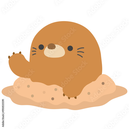 かわいいモグラ
