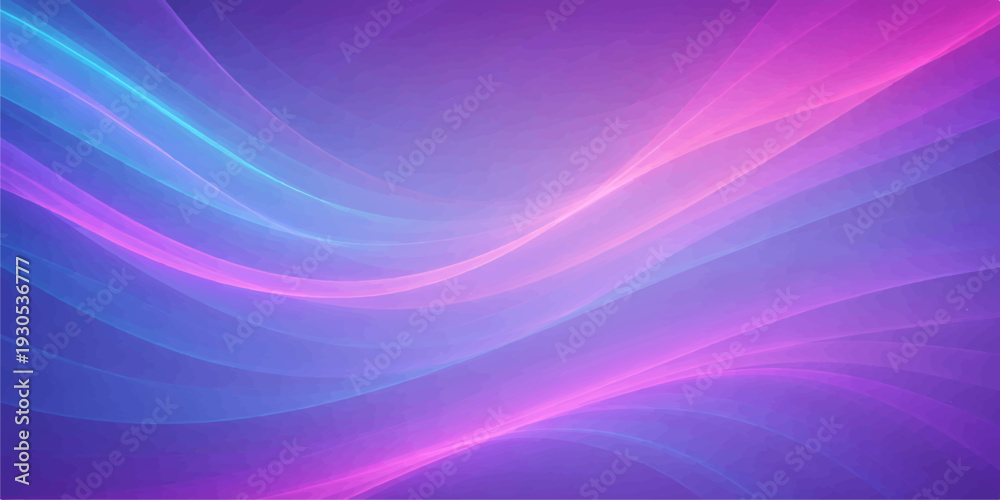 Obraz premium Abstract purple background featuring a smooth pink wave design with bright flowing lines and blue light motion texture for a modern vector art wallpaper