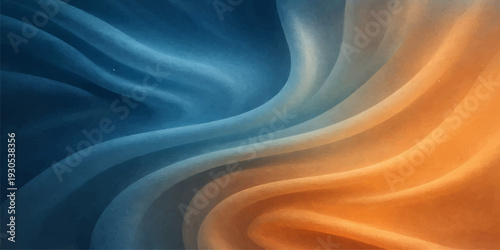 Abstract blue background with flowing wavy silk texture and soft light motion design on a liquid satin pattern backdrop