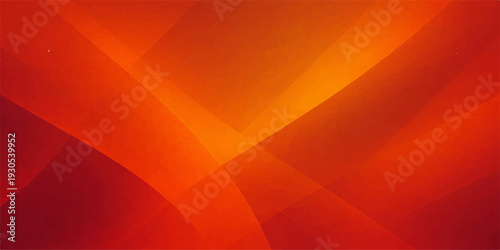 A vibrant red abstract background features flowing orange waves and yellow gradient lines to create a dynamic motion effect for a modern wallpaper design illustration