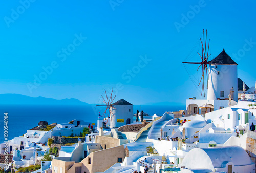 Konstfotografi Travel holiday concept photo. Santorini island / Greece