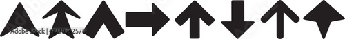 Arrow Direction Icon Set  Up, Down, Left and Right Symbols