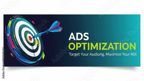 Target with Arrows Ads Optimization Concept.