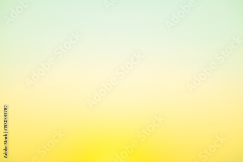 Beautiful luxury soft gradient with pale yellow and mint green background for copy space. high definition landscape photo, minimal background