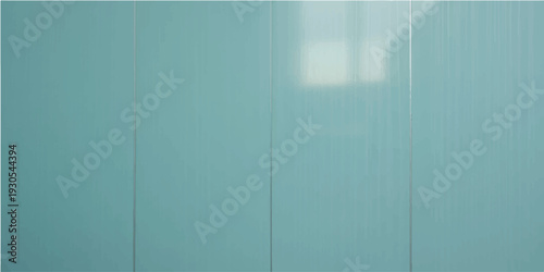 Green foil metallic wall with glowing shiny light, abstract texture background