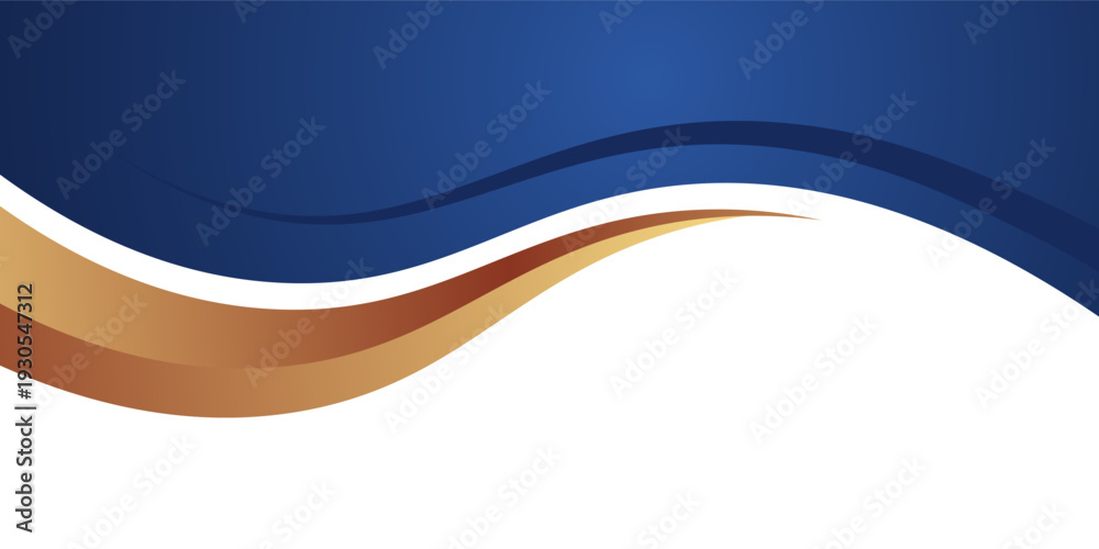 Obraz premium PrintLuxury abstract background with gold lines on blue. blue gold background concept