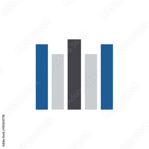 Free Download Blue Grey Black Rectangular Bars Graph Chart. - GFXLoad