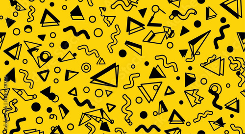 Seamless vector pattern background with numbers and symbols illustration for wallpaper and design