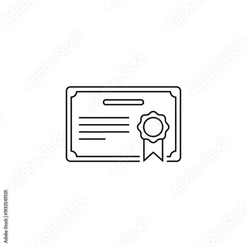 Elegant Certificate of Achievement with Ribbon and Banner for Recognition