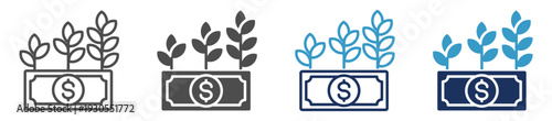 revenue multi purpose icon set