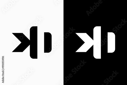 Initials KD Vector Logo Premium