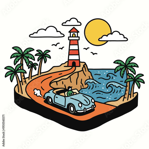 Coastal Drive Lighthouse View