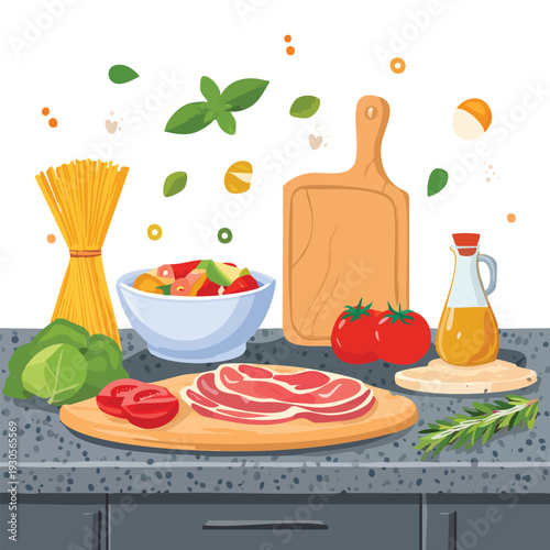 Culinary composition fresh ingredients and preparation