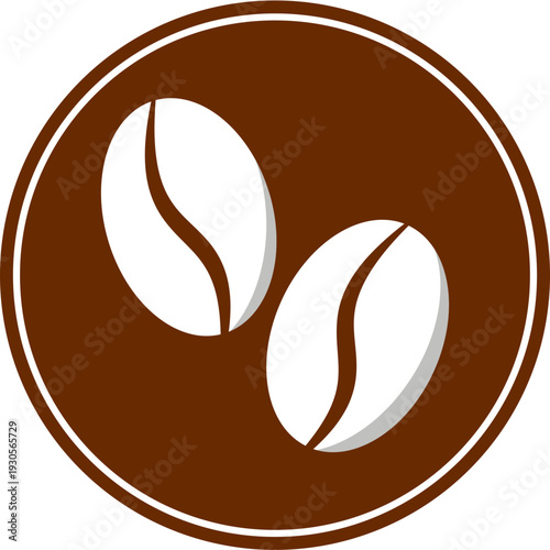 Minimalist Coffee Bean Icon
