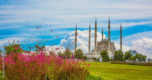 Fotografie Adana / Turkey, Sabanci Central mosque view