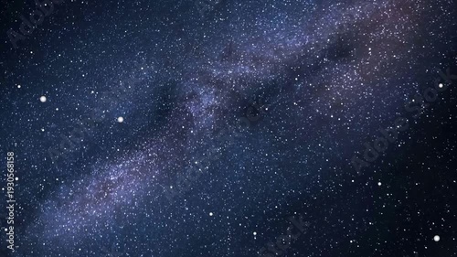 Spiral Galaxy Rotation Loop Animation – 4K Outer Space Scene