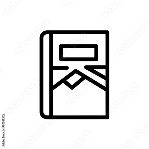 Minimalist Book Cover Design with Abstract Line Art Illustration