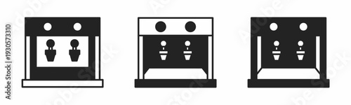 Dispensers icon on white background. Vector logo dispensers illustration.