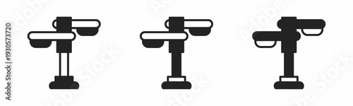 Street light icon on white background. Vector logo street light illustration.